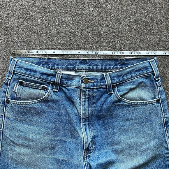 Carhartt B17 DST Relaxed Fit Denim Jeans Mens 36x30 (fits 34x29) Mid Wash Blue - Picture 8 of 13